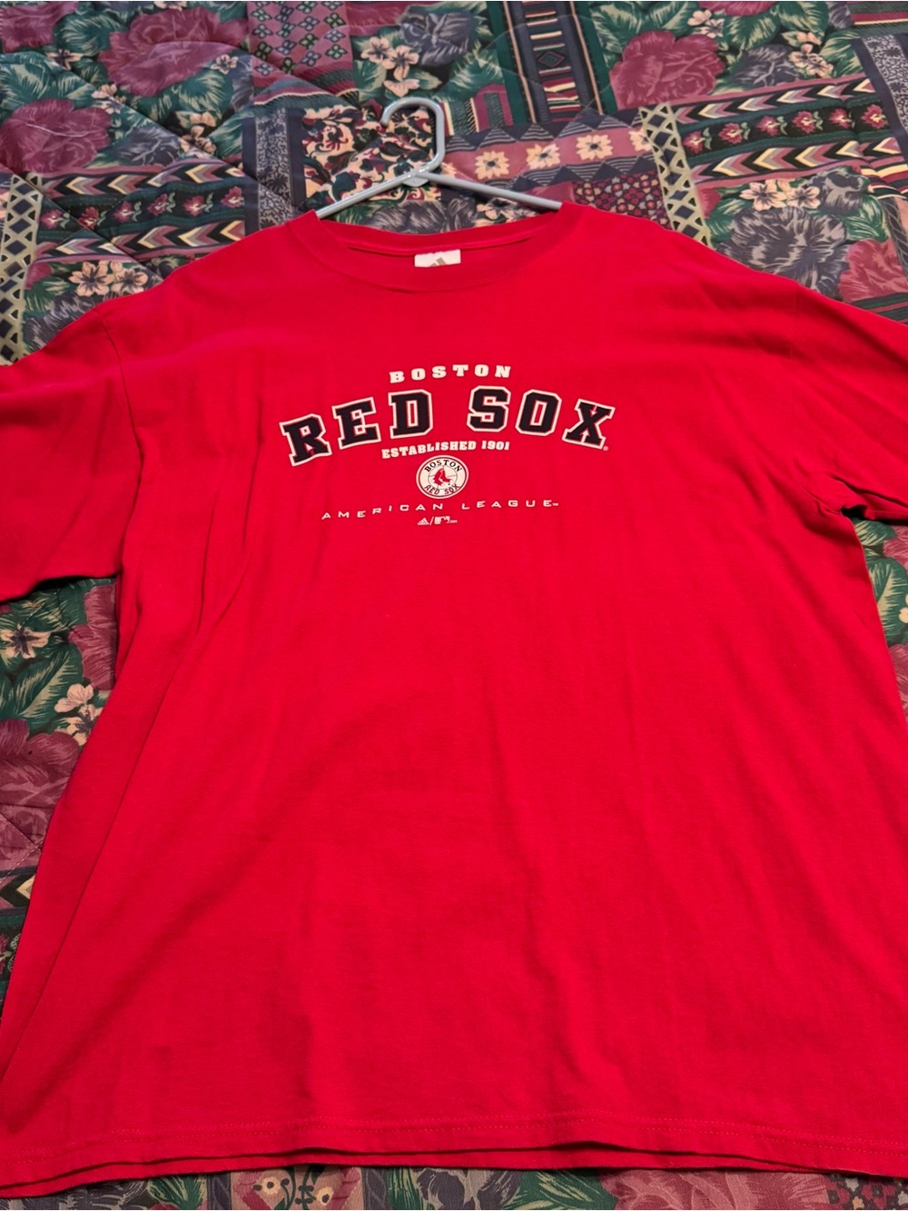 adidas Red Boston Red Sox Graphic Tee
